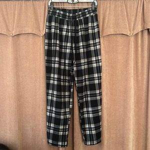 Plaid jogger pants